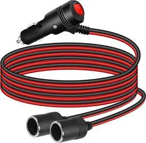12V Car Cigarette Lighter Splitter Power Adapter Cable 12V Car Cigarette Lighter Splitter Power Adapter Cable
