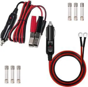 12V 3FT Cigarette Lighter Male Plug with Battery Clamp 12V 3FT Cigarette Lighter Male Plug with Battery Clamp
