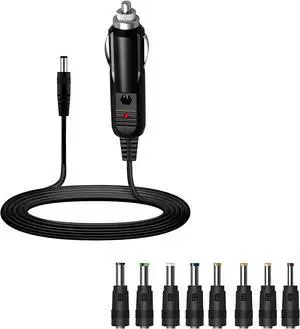 DC 12V 3A Car Charger Power Supply Universal Cord with 8 Connectors 1M Extension Cable DC 12V 3A Car Charger Power Supply Universal Cord with 8 Connectors 1M Extension Cable