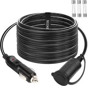 14AWG Premium Pure Copper 12V 24V Car Cigarette Lighter Socket Extension Cord 14AWG Premium Pure Copper 12V 24V Car Cigarette Lighter Socket Extension Cord