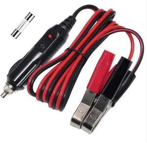 12Volt 3FT Automotive Sturdy Alligator Clamp Booster Jumper Battery Charge Cable 12Volt 3FT Automotive Sturdy Alligator Clamp Booster Jumper Battery Charge Cable