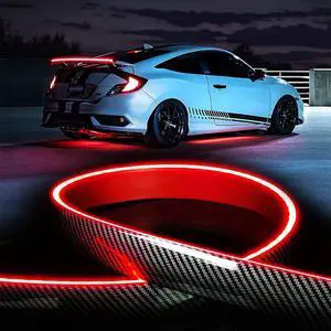 Light up Car Spoiler Universal Exterior Rear Roof Spoiler Tail Wing Light up Car Spoiler Universal Exterior Rear Roof Spoiler Tail Wing