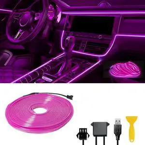 El Wire Car LED Interior Strip Dash Lights Strip LED Trim Lights El Wire Car LED Interior Strip Dash Lights Strip LED Trim Lights
