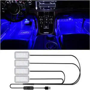 Car 4 In1 Waterproof LED Strip Atmosphere Lights with USB Port Car 4 In1 Waterproof LED Strip Atmosphere Lights with USB Port