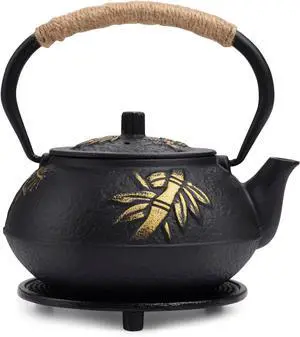 Tea Kettle Cast Iron Teapot Infuser Strainer Set Tea Kettle Cast Iron Teapot Infuser Strainer Set