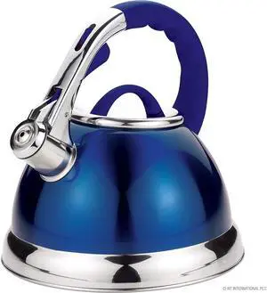 3.5 Litre Whistling Kettle - Modern Stainless Steel Retro Design 3.5 Litre Whistling Kettle - Modern Stainless Steel Retro Design