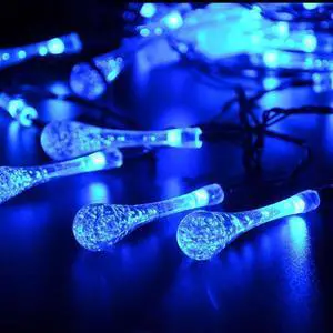 Solar Waterdrop String Lights Waterproof Solar Waterdrop String Lights Waterproof