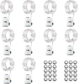 10 Pack LED Fairy String Lights 3M/30 LEDs Battery Operated 10 Pack LED Fairy String Lights 3M/30 LEDs Battery Operated