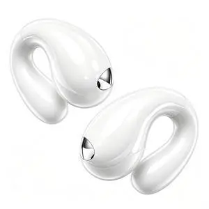 Upgraded Ultra Open Ear Earbuds - Lightweight Comfort Clip-On Wireless Bone Conduction Earbuds, Secure Fit & AI-Powered Clear Calls Bluetooth Open Ear Headphones for Work,Commute,Workout,Running,White Upgraded Ultra Open Ear Earbuds - Lightweight Comfort Clip-On Wireless Bone Conduction Earbuds, Secure Fit & AI-Powered Clear Calls Bluetooth Open Ear Headphones for Work,Commute,Workout,Running,White