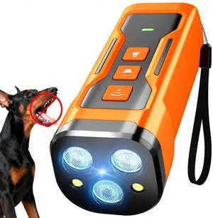 Dog Bark Deterrent Devices, 3X Ultrasonic Anti Barking Device for Dogs, 6 Modes Stop Neighbors Dog Barks No More Bark Control | 33 FT Range Indoors Outdoors with Flashlight, Safe & Humane Behavior Cor Dog Bark Deterrent Devices, 3X Ultrasonic Anti Barking Device for Dogs, 6 Modes Stop Neighbors Dog Barks No More Bark Control | 33 FT Range Indoors Outdoors with Flashlight, Safe & Humane Behavior Cor