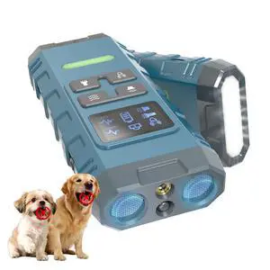 Dog Bark Deterrent Device,Anti Barking Device for Dogs, Ultrasound Dog Bark Deterrent,Best Anti-Barking Device, 4 Modes & LED Light & LCD Screen Portable Indoor & Outdoor(Blue) Dog Bark Deterrent Device,Anti Barking Device for Dogs, Ultrasound Dog Bark Deterrent,Best Anti-Barking Device, 4 Modes & LED Light & LCD Screen Portable Indoor & Outdoor(Blue)