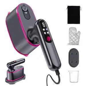 Travel Steamer for Clothes, 2-in-1 Clothes Steamer Handheld & 4 Modes LCD Display Portable Steam Iron, Hand Steamer for Clothes 1200W 15S Fast Heat-up 180ml Tank for 20Min Garment Steamer, 100-120V Travel Steamer for Clothes, 2-in-1 Clothes Steamer Handheld & 4 Modes LCD Display Portable Steam Iron, Hand Steamer for Clothes 1200W 15S Fast Heat-up 180ml Tank for 20Min Garment Steamer, 100-120V