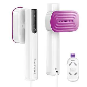 Sundu 2-in-1 Steamer & Iron for Clothes, Travel Steamer for Clothes, 15s Fast Heat-up 1200W Portable Handheld Garment Steamer,100ml Tank, Ceramic Heat Panel, Quick Wrinkle Removal(Dove White) Sundu 2-in-1 Steamer & Iron for Clothes, Travel Steamer for Clothes, 15s Fast Heat-up 1200W Portable Handheld Garment Steamer,100ml Tank, Ceramic Heat Panel, Quick Wrinkle Removal(Dove White)