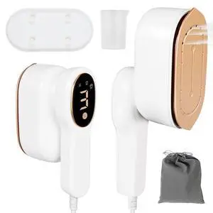 Smart Travel Steamer for Clothes, 1200W Handheld mini travel Steam All-in-One Portable Steamer Iron with LCD Display, 3 Steam Modes & 5s Fast Heat-up, Garment Steamer for Travel Smart Travel Steamer for Clothes, 1200W Handheld mini travel Steam All-in-One Portable Steamer Iron with LCD Display, 3 Steam Modes & 5s Fast Heat-up, Garment Steamer for Travel