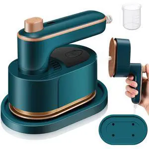 Portable Travel Mini Iron for Clothes 3 in 1 Travel Steamer 180° Rotating Handheld Iron Portable Small Size Machine for Dry and Wet for College Dorm(Green) Portable Travel Mini Iron for Clothes 3 in 1 Travel Steamer 180° Rotating Handheld Iron Portable Small Size Machine for Dry and Wet for College Dorm(Green)