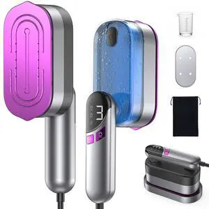 LOXP 2-in-1 Handheld Steamer and Iron for Clothes, 1000W, 9s Fast Heat-Up | Travel Steamer with Ceramic Soleplate, Leak-Proof 170mL Tank, Self-Clean, Portable Wrinkle Remover for Home & Travel, 120V LOXP 2-in-1 Handheld Steamer and Iron for Clothes, 1000W, 9s Fast Heat-Up | Travel Steamer with Ceramic Soleplate, Leak-Proof 170mL Tank, Self-Clean, Portable Wrinkle Remover for Home & Travel, 120V