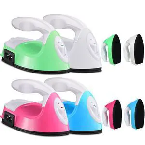 Zhehao 4 Pcs Mini Craft Iron Mini Heat Press Small Iron 3.94 x 2.36 x 2.56 Portable Heat Transfer Machine with Charging Base Accessory for Fuse Bead Patch Clothe DIY Transfer Vinyl Zhehao 4 Pcs Mini Craft Iron Mini Heat Press Small Iron 3.94 x 2.36 x 2.56 Portable Heat Transfer Machine with Charging Base Accessory for Fuse Bead Patch Clothe DIY Transfer Vinyl