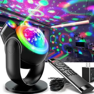 Party Lights DJ Disco Light Disco Ball Lights with Star Projector Sound Activated Strobe for Parties, Bar, Birthday, Wedding, DJ, Pub, Holiday, Event Live Show, Christmas, Living Room, Decorations Party Lights DJ Disco Light Disco Ball Lights with Star Projector Sound Activated Strobe for Parties, Bar, Birthday, Wedding, DJ, Pub, Holiday, Event Live Show, Christmas, Living Room, Decorations