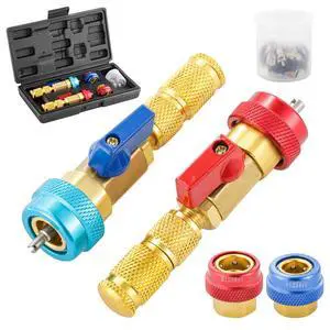 R134A R1234YF Valve Core Remover Tool, Air Conditioning Valve Core Remover Installer Tool Set for R134a R1234yf R22, High Low Pressure AC Valve Core Quick Remover Installer Tool (R134A/R1234YF) R134A R1234YF Valve Core Remover Tool, Air Conditioning Valve Core Remover Installer Tool Set for R134a R1234yf R22, High Low Pressure AC Valve Core Quick Remover Installer Tool (R134A/R1234YF)