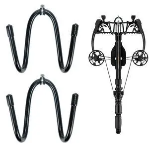 Kesywale Pack of 2 Bow Hanger Wall Mount Adjustable Bows Holder Storage Wall Rack to Display Your Bow (2) Kesywale Pack of 2 Bow Hanger Wall Mount Adjustable Bows Holder Storage Wall Rack to Display Your Bow (2)