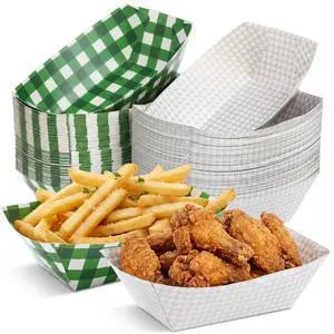 100 Pcs Golf Party Supplies 2lb Golf Paper Food Trays Disposable Serving Tray Snack Trays Food Boats for Condiment Carnivals Sports Golfs Themed Birthday Party Decorations (Plaid) 100 Pcs Golf Party Supplies 2lb Golf Paper Food Trays Disposable Serving Tray Snack Trays Food Boats for Condiment Carnivals Sports Golfs Themed Birthday Party Decorations (Plaid)