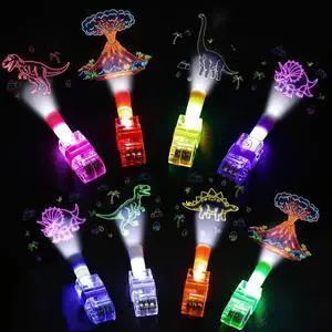 40PCS Dinosaur Party Favors LED Finger Lights for Goodie Bag Stuffers Set | 40pcs dinosaur LED finger lights with 6 designs, great for goodie bag stuffers, treat bags, and party decor. 40PCS Dinosaur Party Favors LED Finger Lights for Goodie Bag Stuffers Set | 40pcs dinosaur LED finger lights with 6 designs, great for goodie bag stuffers, treat bags, and party decor.