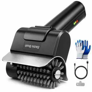 Electric Grill Brush for Outdoor Grill, Cordless BBQ Grill Cleaner,1100RPM | Rechargeable Grill Cleaning Brush with Splash Guard, Safe Lock, IPX7 Waterproof, For Outdoor Gas, Charcoal & Cast Iron Grat Electric Grill Brush for Outdoor Grill, Cordless BBQ Grill Cleaner,1100RPM | Rechargeable Grill Cleaning Brush with Splash Guard, Safe Lock, IPX7 Waterproof, For Outdoor Gas, Charcoal & Cast Iron Grat