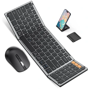 Foldable Keyboard and Mouse for 3 Devices, OMOTON Wireless Bluetooth Combo | USB-C Rechargeable, Ergonomic Mouse, Full-Size Folding with Numpad for Mac/Windows/iPhone/Tablet, Travel Portable, Space Gr Foldable Keyboard and Mouse for 3 Devices, OMOTON Wireless Bluetooth Combo | USB-C Rechargeable, Ergonomic Mouse, Full-Size Folding with Numpad for Mac/Windows/iPhone/Tablet, Travel Portable, Space Gr