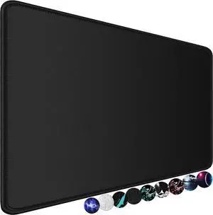 Large Gaming Mouse Pad, 31.5x15.7 in Large Desk Computer Keyboard Mouse Mat | Gaming MousePad, Water Resist Non-Slip Mousepad Rubber Base Long XXL Large Extended Mat for Work & Gaming, Office Home, Bl Large Gaming Mouse Pad, 31.5x15.7 in Large Desk Computer Keyboard Mouse Mat | Gaming MousePad, Water Resist Non-Slip Mousepad Rubber Base Long XXL Large Extended Mat for Work & Gaming, Office Home, Bl