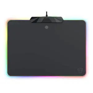 MOTOSPEED RGB Gaming Mouse Pad -LED Lighting Effects,Wired,Hard Surface Gamer Mouse Mat for Laptop Computer PC Games(13.8X9.8 Inch) MOTOSPEED RGB Gaming Mouse Pad -LED Lighting Effects,Wired,Hard Surface Gamer Mouse Mat for Laptop Computer PC Games(13.8X9.8 Inch)