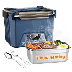 Cordless Electric Lunch Box for Adults, Heated Lunch Box 20000 mAh Battery Powered with Automatic Heating, 1.2L Portable Food Warmer, BPA Free Cordless Electric Lunch Box for Adults, Heated Lunch Box 20000 mAh Battery Powered with Automatic Heating, 1.2L Portable Food Warmer, BPA Free