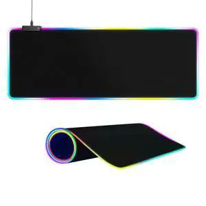 Large RGB Gaming Mouse Pad -15 Light Modes Touch Control Extended Soft Computer Keyboard Mat Non-Slip Rubber Base for Gamer Esports Pros 31.5X11.8(RGB) Large RGB Gaming Mouse Pad -15 Light Modes Touch Control Extended Soft Computer Keyboard Mat Non-Slip Rubber Base for Gamer Esports Pros 31.5X11.8(RGB)