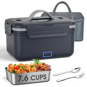 7.6 Cups Cordless Electric Lunch Box for Adults, 8000mAh Heated Lunch Box | Automatic Heating, Cordless Rechargeable Lunch Box for Office/Outdoor/Truck Gifts Christmas Day for Men Women 7.6 Cups Cordless Electric Lunch Box for Adults, 8000mAh Heated Lunch Box | Automatic Heating, Cordless Rechargeable Lunch Box for Office/Outdoor/Truck Gifts Christmas Day for Men Women
