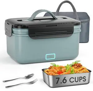 WisaKey Cordless Electric Lunch Box for Adults, 7.6 Cups Heated Lunch Box | 8000Mah Portable Rechargeable Battery Powered Lunchbox Fast Self Heating Food Warmer Gift for Husband/ Men/Dad WisaKey Cordless Electric Lunch Box for Adults, 7.6 Cups Heated Lunch Box | 8000Mah Portable Rechargeable Battery Powered Lunchbox Fast Self Heating Food Warmer Gift for Husband/ Men/Dad