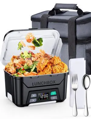 Docusvect Cordless Electric Lunch Box for Adults 1.3L with Schedule Heating | 20,000mAh Heated Lunch Box Cordless for Men, 2H Heat+1H Keep-Warm, No Countdown, Daily Memory, 220°F, Leak-Proof, Full Kit Docusvect Cordless Electric Lunch Box for Adults 1.3L with Schedule Heating | 20,000mAh Heated Lunch Box Cordless for Men, 2H Heat+1H Keep-Warm, No Countdown, Daily Memory, 220°F, Leak-Proof, Full Kit