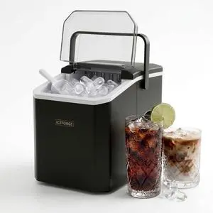 Countertop Ice Maker, Portable Ice Maker Machine, 6-Minute Fast Bullet Ice Maker with Self-Cleaning, Compact Ice Machine with Handle, Basket & Scoop for Kitchen, Home, Office, RV Camping,Black Countertop Ice Maker, Portable Ice Maker Machine, 6-Minute Fast Bullet Ice Maker with Self-Cleaning, Compact Ice Machine with Handle, Basket & Scoop for Kitchen, Home, Office, RV Camping,Black