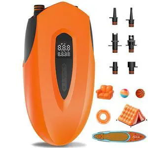 Fisca Paddle Board Electric Pump 20PSI, Portable Rechargeable Paddleboard Pump, 12000mAh Dual Stage Inflation Deflation Auto-Off Air Pump for SUP, Kayak, Inflatable Boat, Tent Fisca Paddle Board Electric Pump 20PSI, Portable Rechargeable Paddleboard Pump, 12000mAh Dual Stage Inflation Deflation Auto-Off Air Pump for SUP, Kayak, Inflatable Boat, Tent