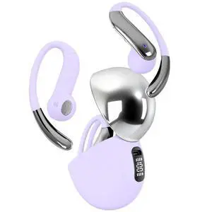 Open Ear Bone Conduction Headphones,Over Ear Earbuds with Ergonomic Earhook,Bluetooth Headphones 5.4 with Smart Digital Display,50H Playtime,IPX7 Waterproof,Touch Control Operate Fit Cycling Running Open Ear Bone Conduction Headphones,Over Ear Earbuds with Ergonomic Earhook,Bluetooth Headphones 5.4 with Smart Digital Display,50H Playtime,IPX7 Waterproof,Touch Control Operate Fit Cycling Running