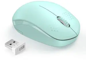 seenda Wireless Mouse for Laptop, 2.4G Noiseless Computer Mouse,Mint Green seenda Wireless Mouse for Laptop, 2.4G Noiseless Computer Mouse,Mint Green