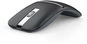 Bluetooth Wireless Arc Travel Mouse, Bluetooth 5.0/4.0 & 2.4G Tri-Mode, Rotating Foldable Ergonomic Mice, Type-C Rechargeable Multi-Device for Microsoft Laptop, PC, MacBook, Chromebook, Lenovo - Black Bluetooth Wireless Arc Travel Mouse, Bluetooth 5.0/4.0 & 2.4G Tri-Mode, Rotating Foldable Ergonomic Mice, Type-C Rechargeable Multi-Device for Microsoft Laptop, PC, MacBook, Chromebook, Lenovo - Black