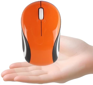 elec Space Mini Small Wireless Mouse for Travel Optical Portable Mini Cordless Mice with USB Receiver for PC Laptop Computer (Orange) elec Space Mini Small Wireless Mouse for Travel Optical Portable Mini Cordless Mice with USB Receiver for PC Laptop Computer (Orange)