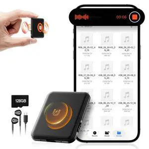 128G (10800 Hours) Voice Activated Recorder - Hypamutek AI Noise Reduction Digital Voice Recorder with Playback, 75H Continuous & Audio Recorder for Meetings, Lectures and Interviews 128G (10800 Hours) Voice Activated Recorder - Hypamutek AI Noise Reduction Digital Voice Recorder with Playback, 75H Continuous & Audio Recorder for Meetings, Lectures and Interviews