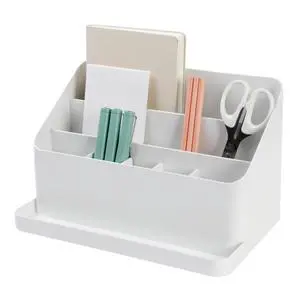 BLUE GINKGO Desk Organizer, Office Supplies, White, Made in Korea BLUE GINKGO Desk Organizer, Office Supplies, White, Made in Korea