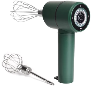 Cordless Hand Mixer, USB Rechargeable Electric Hand Mixer with 3 Speeds, Detachable Stainless Steel Whisks, Compact Egg Beater for Baking, Batter, Whipped Cream - Stress-Free Sage Green Cordless Hand Mixer, USB Rechargeable Electric Hand Mixer with 3 Speeds, Detachable Stainless Steel Whisks, Compact Egg Beater for Baking, Batter, Whipped Cream - Stress-Free Sage Green