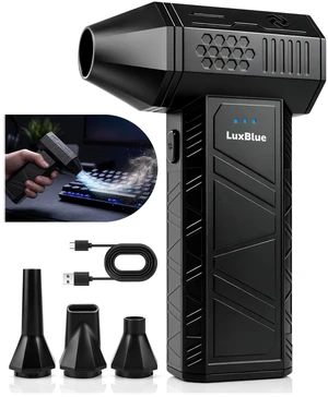 LuxBlue Compressed Air Duster, 130000RPM Air Blower with Brushless Motor LuxBlue Compressed Air Duster, 130000RPM Air Blower with Brushless Motor