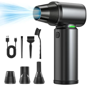 Compressed Air Duster - 180000RPM Super Power Electric Air Duster, 3-Speed Adjustable Rechargeable Cordless Air Blower with LED Light, Dust Blower for Computer, Keyboard, Outdoor, Car and House Compressed Air Duster - 180000RPM Super Power Electric Air Duster, 3-Speed Adjustable Rechargeable Cordless Air Blower with LED Light, Dust Blower for Computer, Keyboard, Outdoor, Car and House