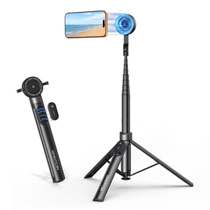 OMOTON 68" Magnetic Phone Tripod with Remote, Selfie Stick for iPhone Black OMOTON 68" Magnetic Phone Tripod with Remote, Selfie Stick for iPhone Black