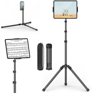 XXZU 72in Tablet Floor Stand Tripod, Aluminum Tablet Stand Holder for iPad XXZU 72in Tablet Floor Stand Tripod, Aluminum Tablet Stand Holder for iPad