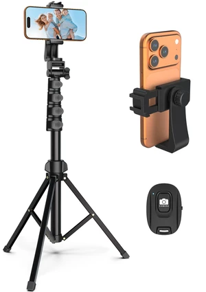 Liphisy 64 Tripod for Cell Phone & Camera with Remote and Phone Holder Liphisy 64 Tripod for Cell Phone & Camera with Remote and Phone Holder
