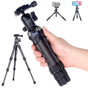 AOKA 15.75"/0.99lb Carbon Fiber Mini Desktop Tripod with 360° Ball Head AOKA 15.75"/0.99lb Carbon Fiber Mini Desktop Tripod with 360° Ball Head